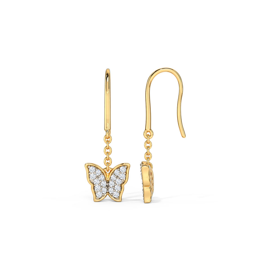 Flutter Diamond Drop Earrings Flutter Diamond Drop Earrings