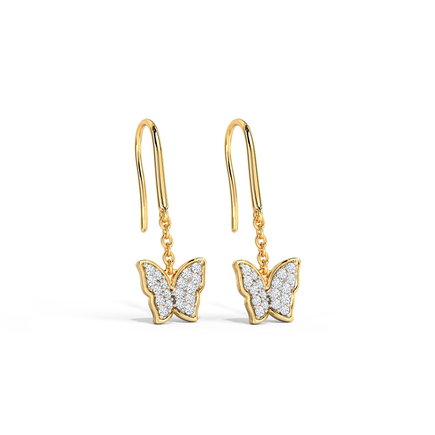 Flutter Diamond Drop Earrings Flutter Diamond Drop Earrings