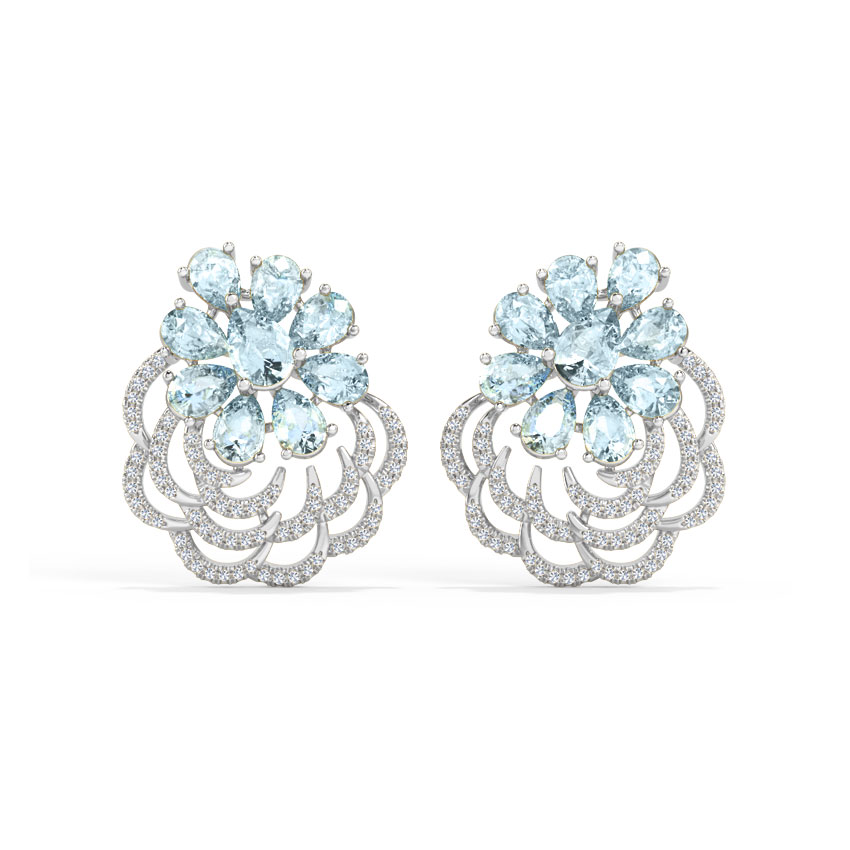 Floral Edition Gemstone Stud Earrings Floral Edition Gemstone Stud Earrings
