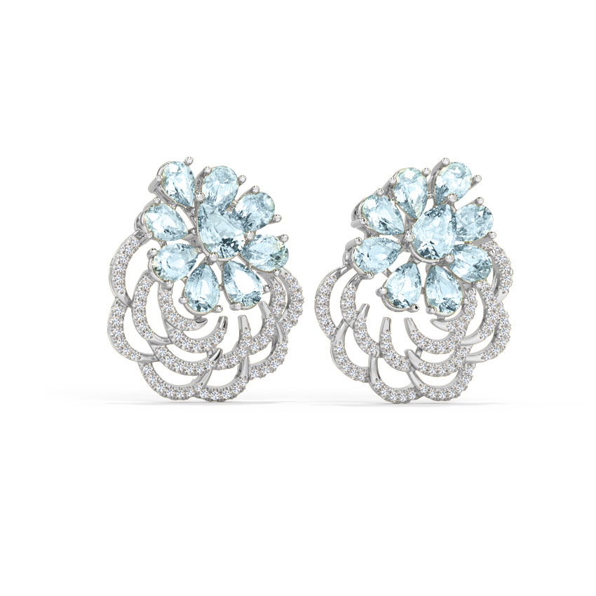 Floral Edition Gemstone Stud Earrings Floral Edition Gemstone Stud Earrings