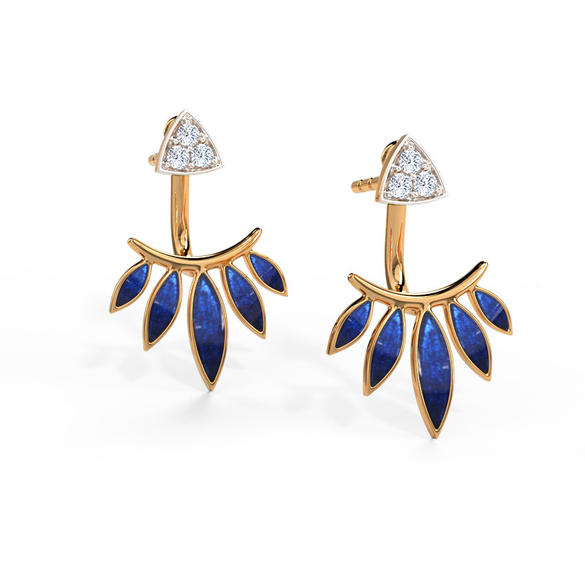 Fern Diamond Ear Jackets