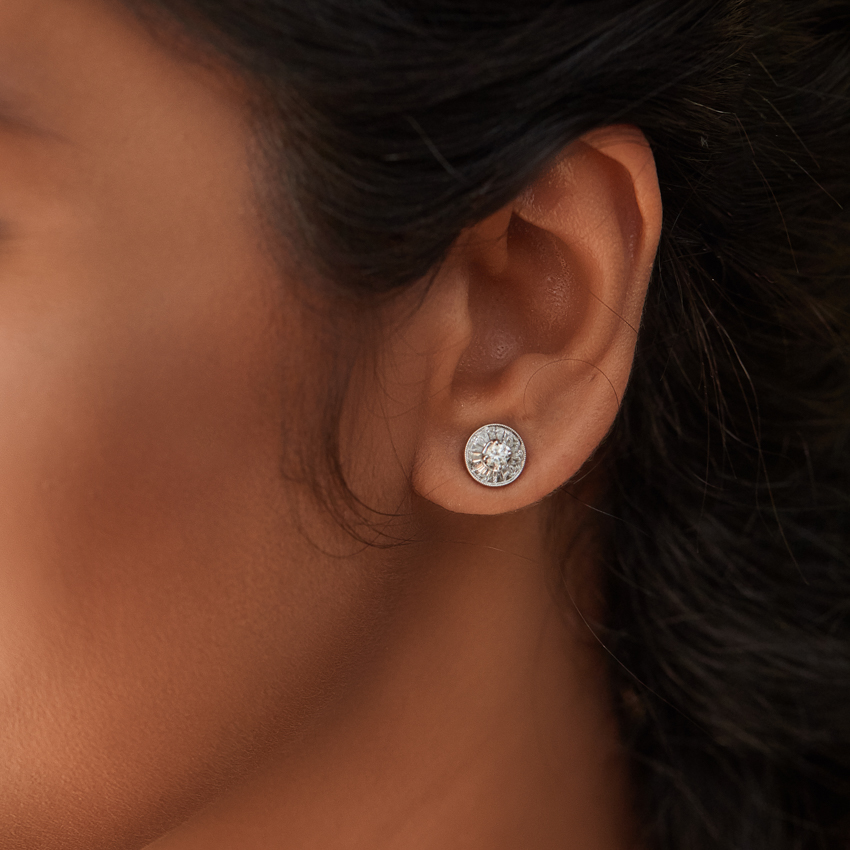 Seeds of Dreams Diamond Stud Earrings