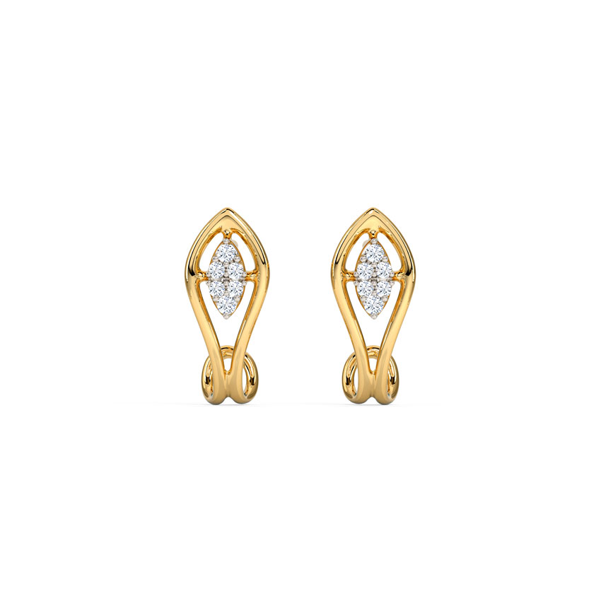 Marquise Hoop Earrings