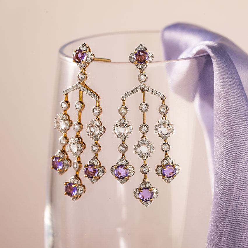 Grandeur Gemstone Drop Earrings Grandeur Gemstone Drop Earrings