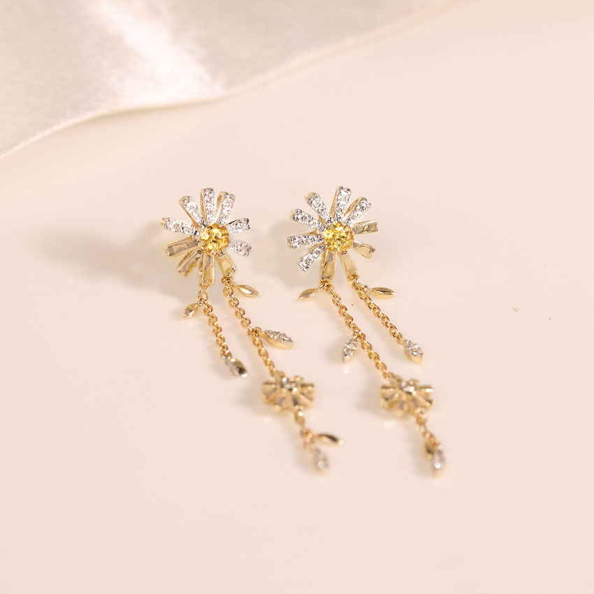 Happy Daisy Gemstone Drop Earrings Happy Daisy Gemstone Drop Earrings