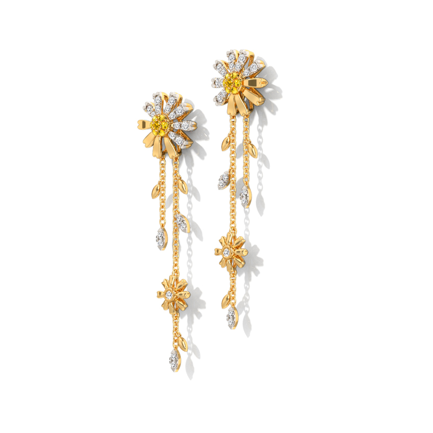 Happy Daisy Gemstone Drop Earrings Happy Daisy Gemstone Drop Earrings