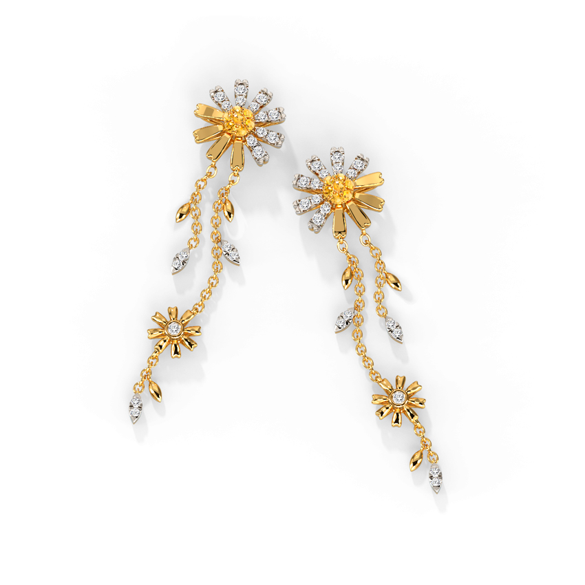 Happy Daisy Gemstone Drop Earrings Happy Daisy Gemstone Drop Earrings