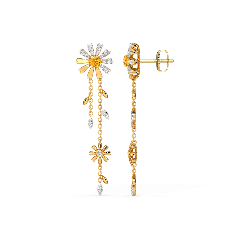 Happy Daisy Gemstone Drop Earrings Happy Daisy Gemstone Drop Earrings