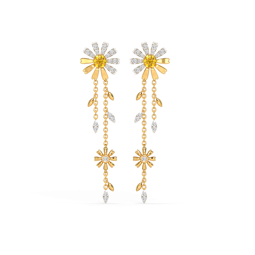 Fascinating Daisy Drop Earrings