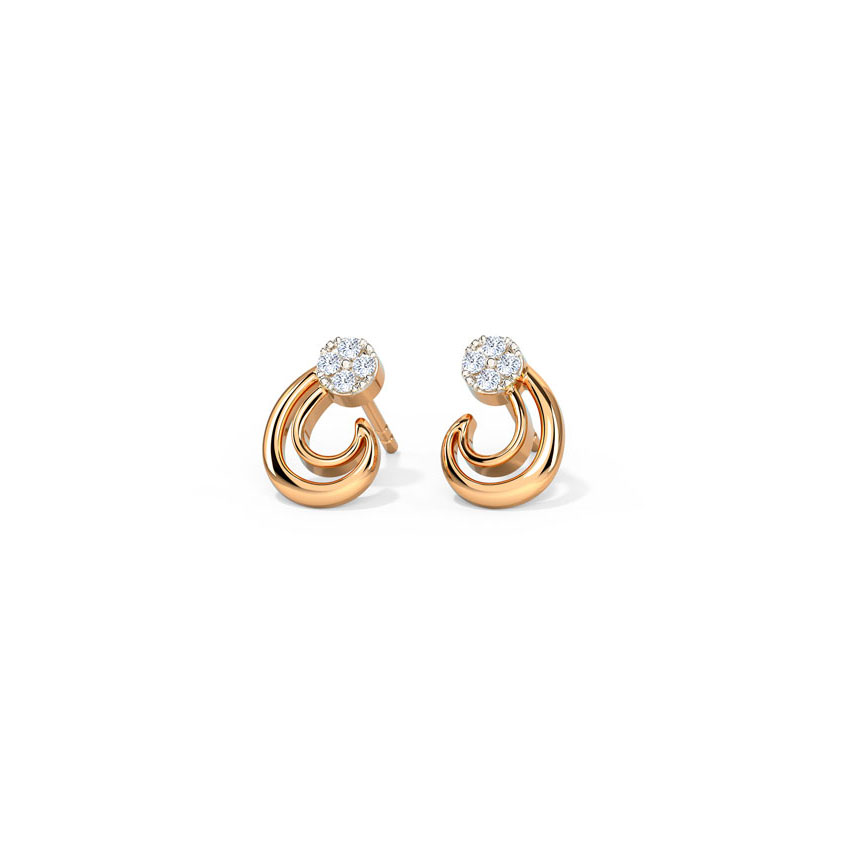 Duo Encircled Stud Earrings