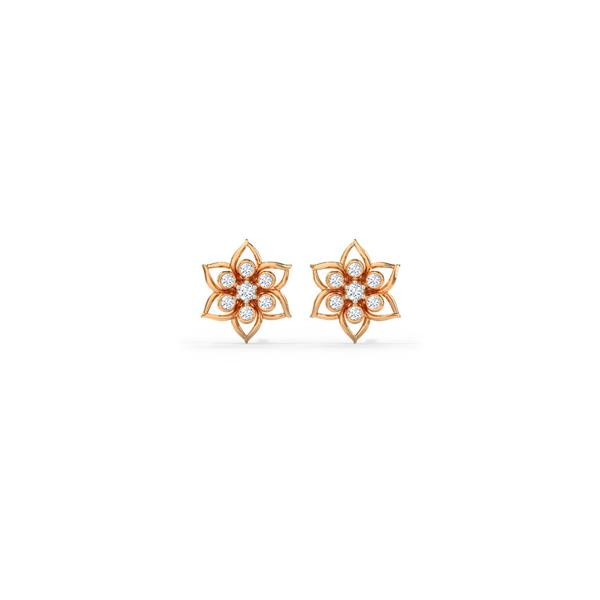 Delicate Flora Stud Earrings