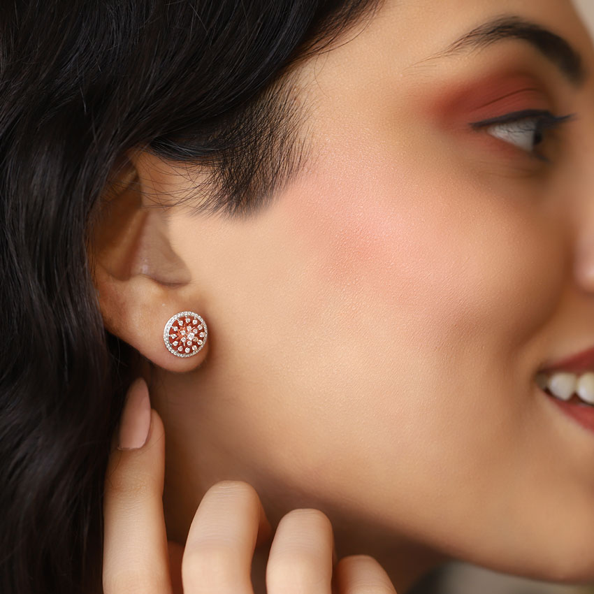 Floral Radiance Diamond Stud Earrings Floral Radiance Diamond Stud Earrings