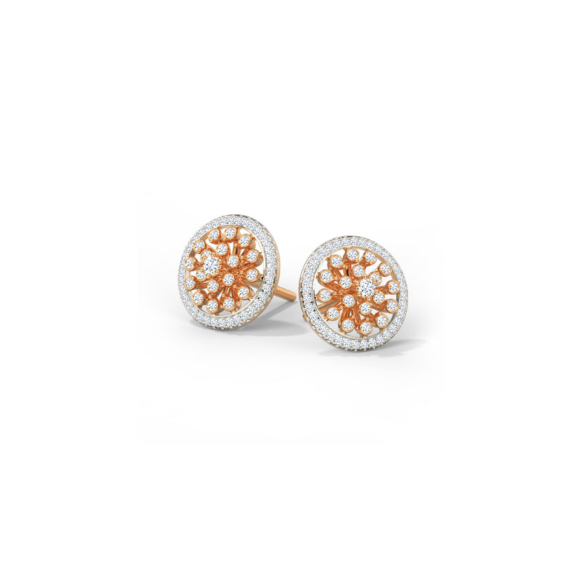 Floral Radiance Diamond Stud Earrings Floral Radiance Diamond Stud Earrings