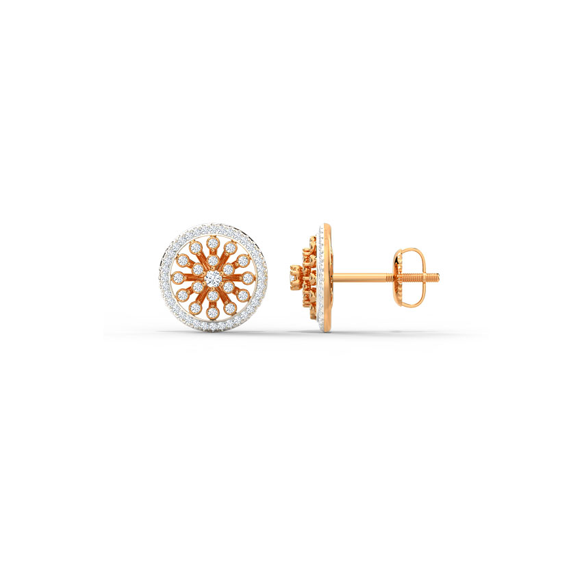 Floral Radiance Diamond Stud Earrings Floral Radiance Diamond Stud Earrings