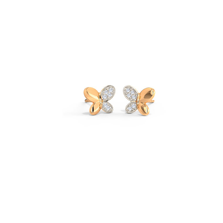 Petite Butterfly Diamond Stud Earrings Petite Butterfly Diamond Stud Earrings