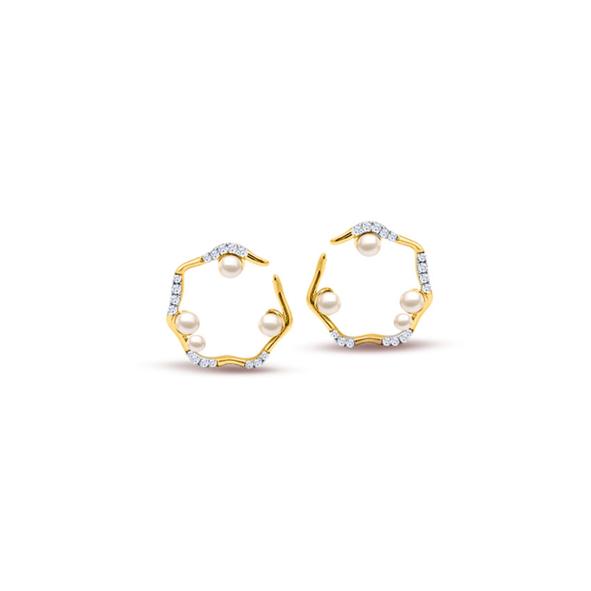 Breezy Pearl Hoop Earrings Breezy Pearl Hoop Earrings