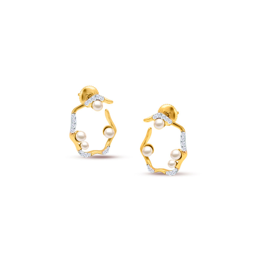 Breezy Pearl Hoop Earrings Breezy Pearl Hoop Earrings