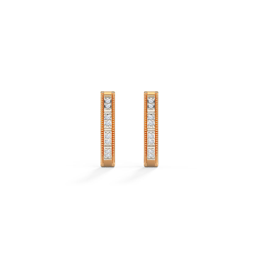 Fine Essence Diamond Hoop Earrings Fine Essence Diamond Hoop Earrings
