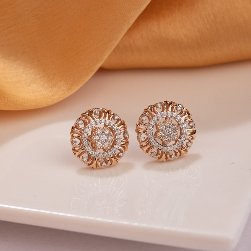 Majestic Diamond Stud Earrings