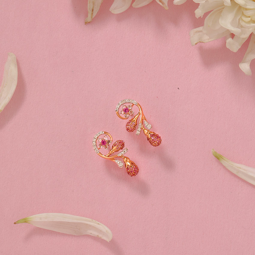 Jovial Sakura Gemstone Stud Earrings Jovial Sakura Gemstone Stud Earrings