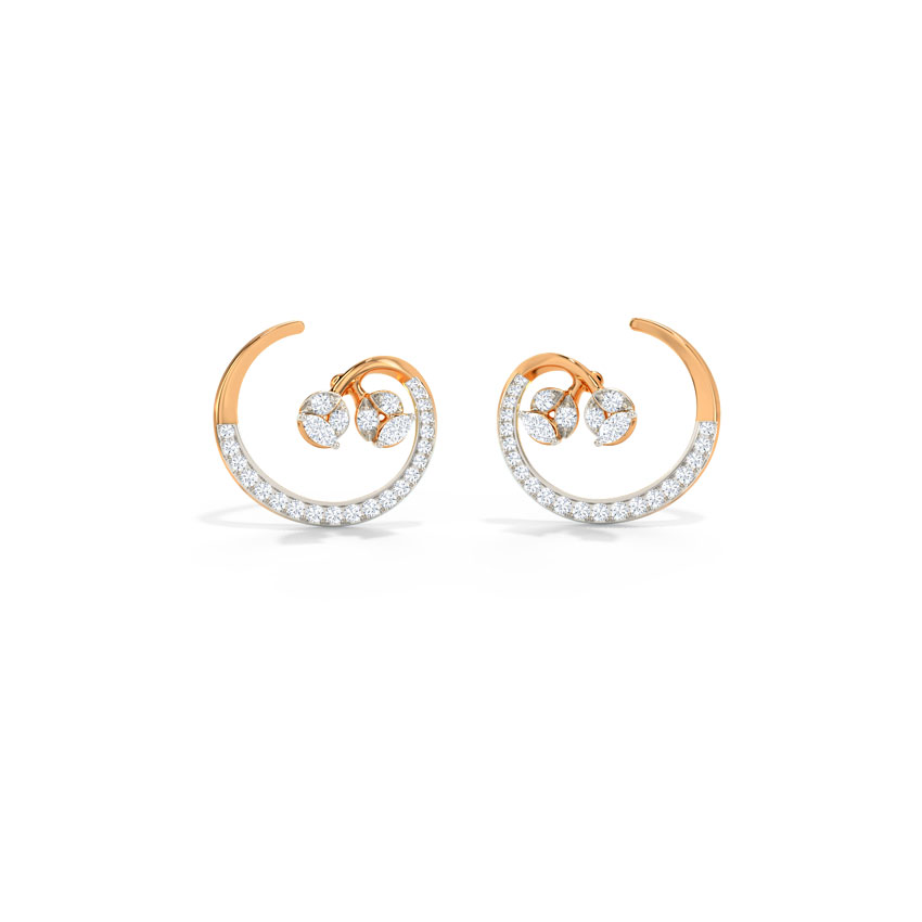 Diamond Earrings 14 Karat Rose Gold Shay Diamond Stud Earrings