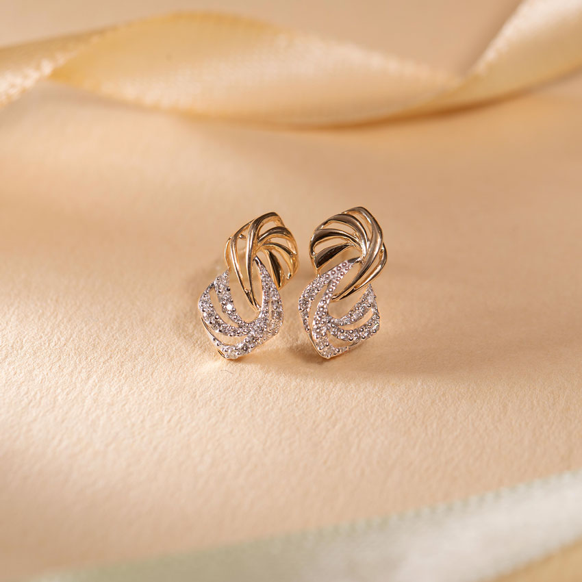 Chiara Intertwine Diamond Stud Earrings Chiara Intertwine Diamond Stud Earrings