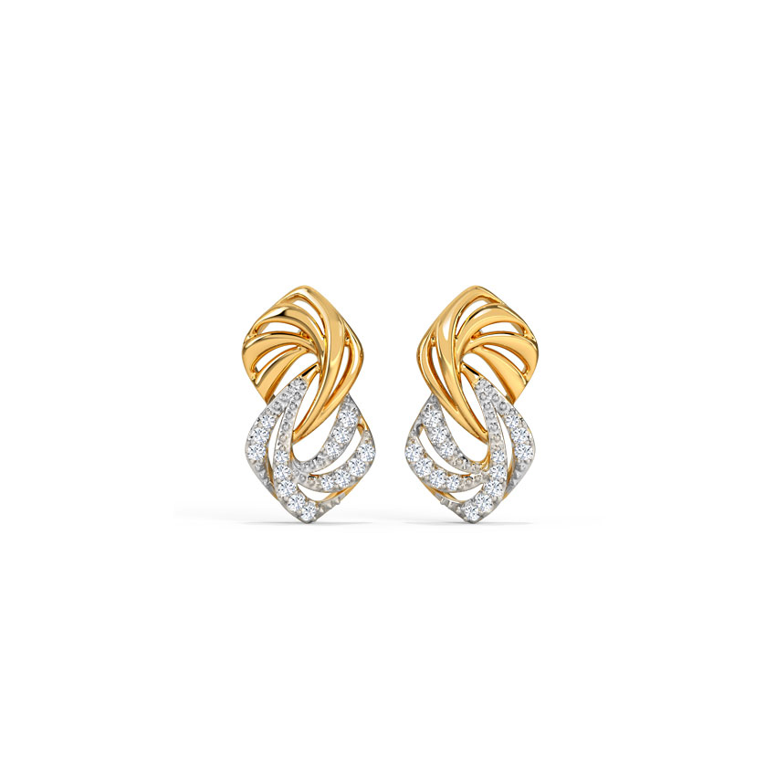 Chiara Intertwine Diamond Stud Earrings Chiara Intertwine Diamond Stud Earrings