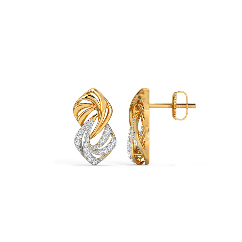Chiara Intertwine Diamond Stud Earrings Chiara Intertwine Diamond Stud Earrings