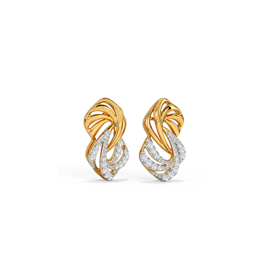 Chiara Intertwine Diamond Stud Earrings Chiara Intertwine Diamond Stud Earrings
