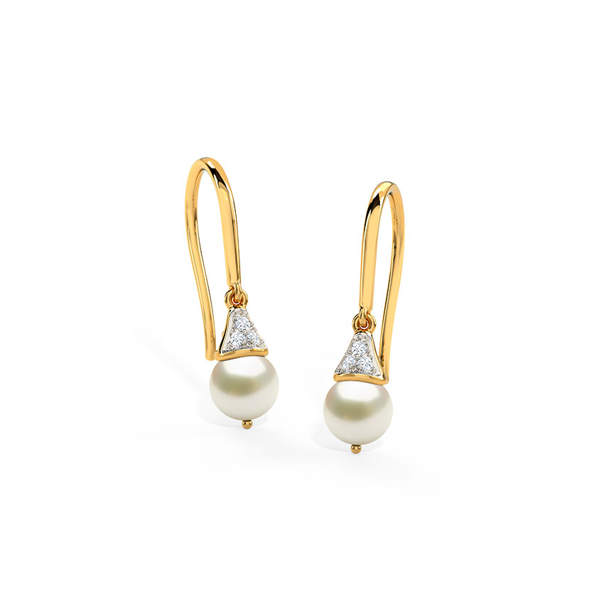 Diamond,Gemstone Earrings 14 Karat Yellow Gold Stellar Gemstone Drop Earrings