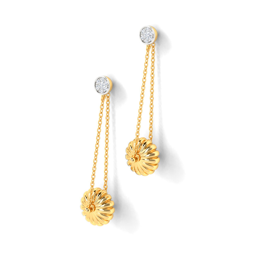 Nerea Flora Diamond Drop Earrings