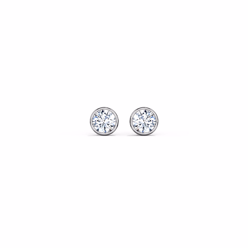 Diamond Earrings 18 Karat Rose Gold Anaya Mini Kids' Diamond Earrings