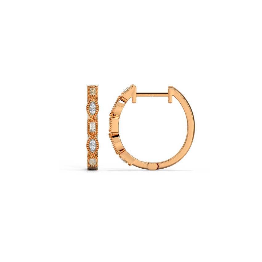 Margerit Splendid Diamond Hoop Earrings Margerit Splendid Diamond Hoop Earrings