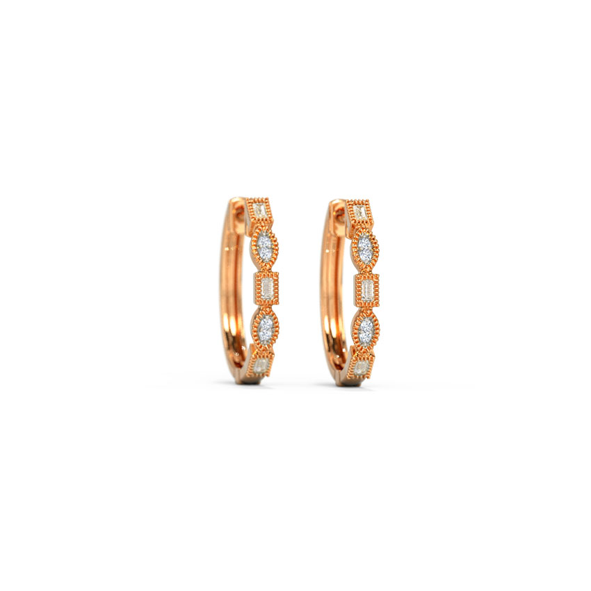 Margerit Splendid Diamond Hoop Earrings Margerit Splendid Diamond Hoop Earrings