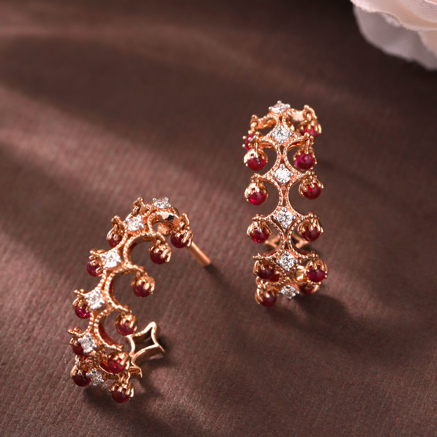 Maeve Diamond Hoop Earrings Maeve Diamond Hoop Earrings