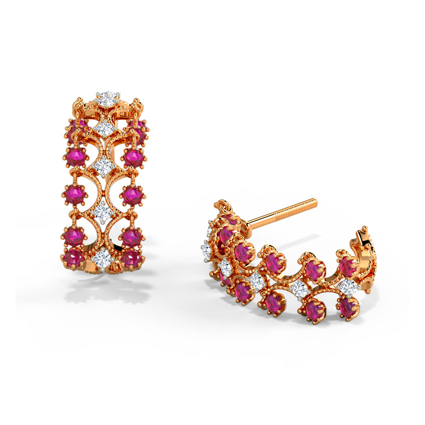 Maeve Diamond Hoop Earrings Maeve Diamond Hoop Earrings