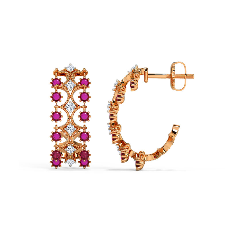 Maeve Diamond Hoop Earrings Maeve Diamond Hoop Earrings