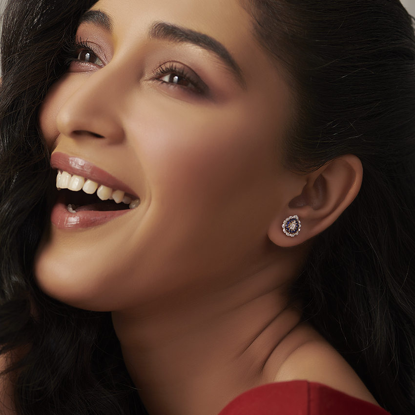 Zila Gemstone Stud Earrings