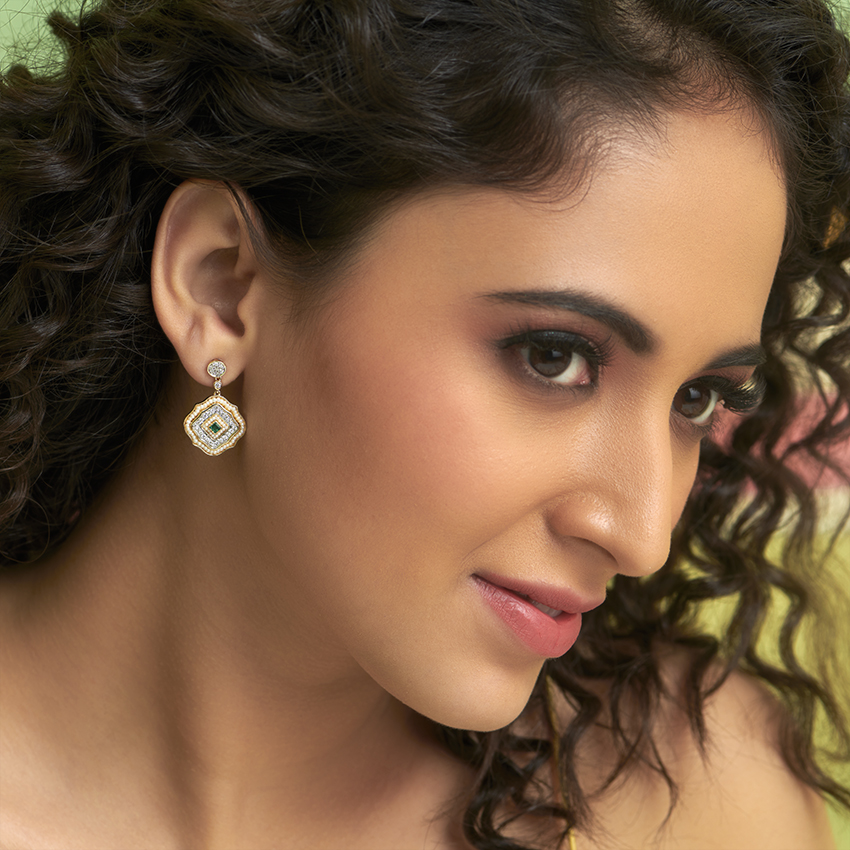 Cyna Diamond Drop Earrings