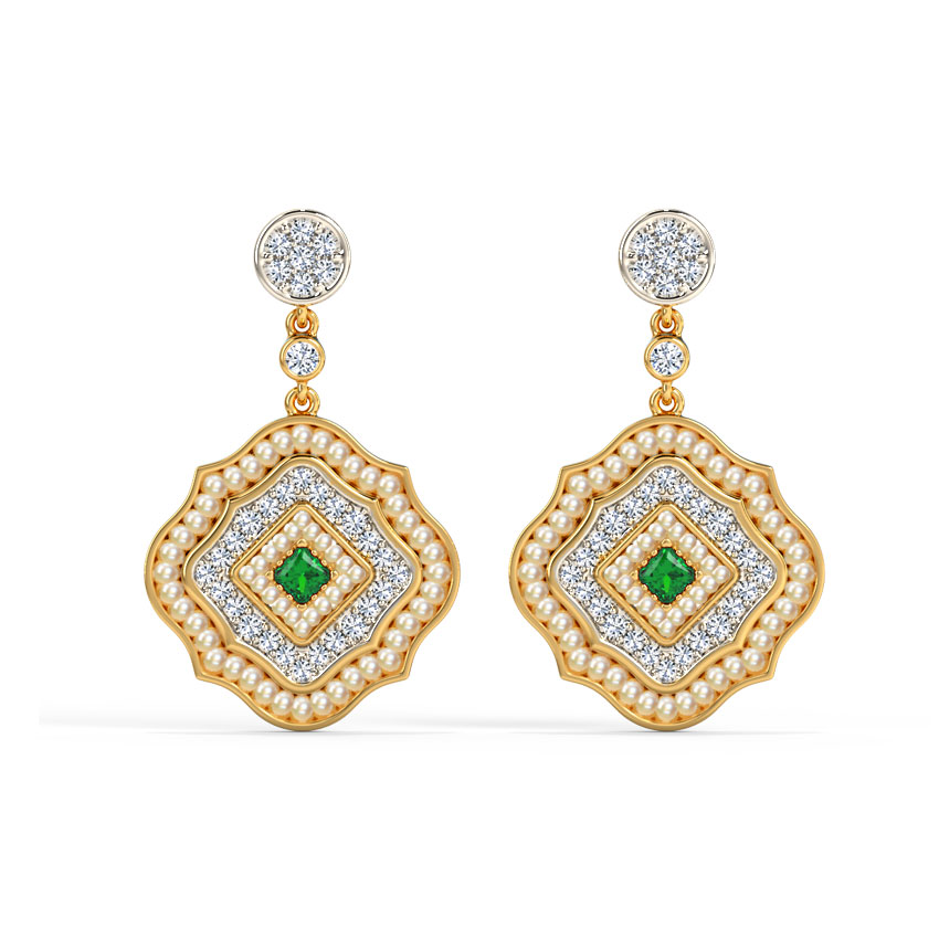 Cyna Diamond Drop Earrings