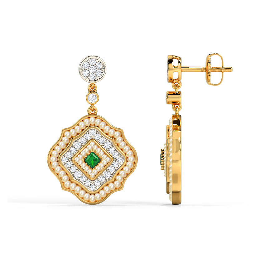 Cyna Diamond Drop Earrings