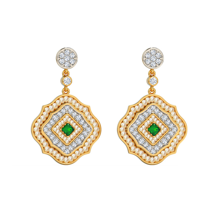 Cyna Diamond Drop Earrings