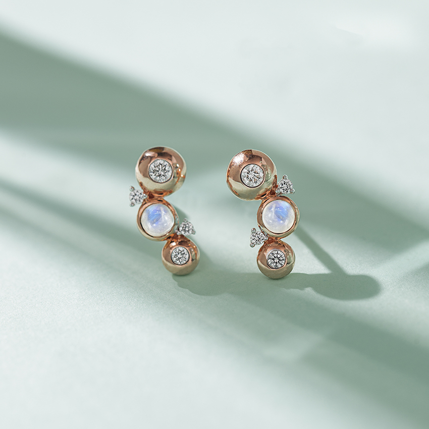 Callisto Gemstone Stud Earrings