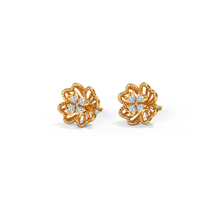 Celona Diamond Stud Earrings Celona Diamond Stud Earrings
