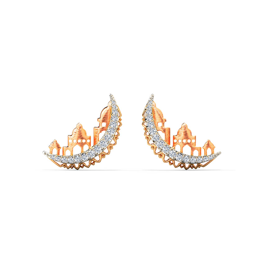 Buy Charming Chand Diamond Stud Earrings Online CaratLane