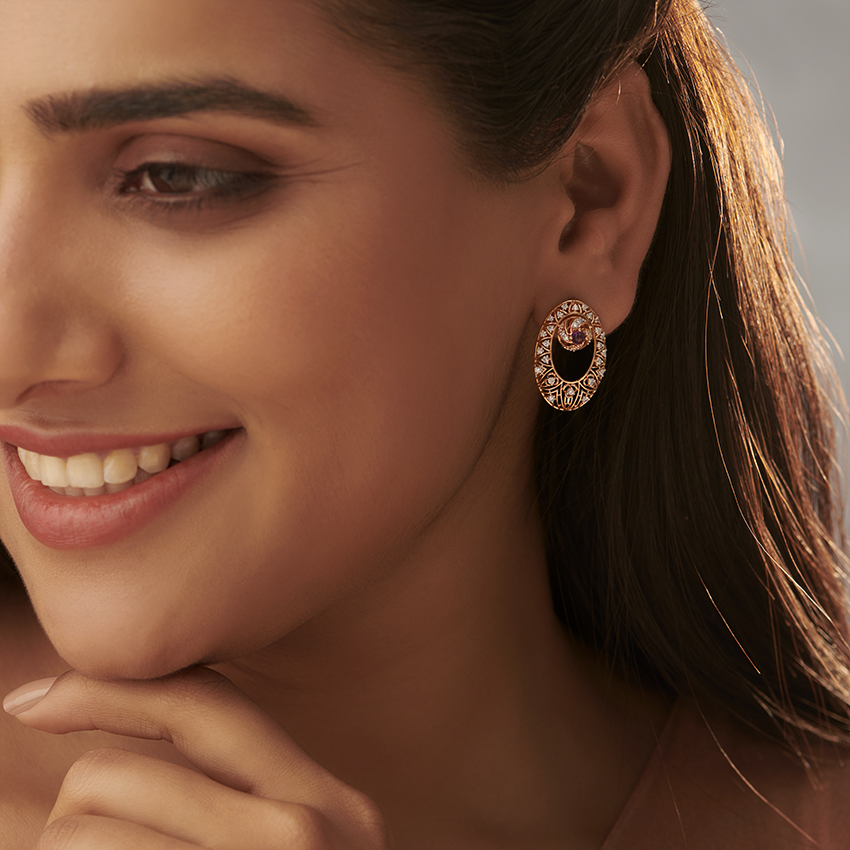 Swiss Trigonal Gemstone Drop Earrings Swiss Trigonal Gemstone Drop Earrings