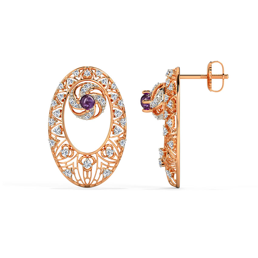 Swiss Trigonal Gemstone Drop Earrings Swiss Trigonal Gemstone Drop Earrings