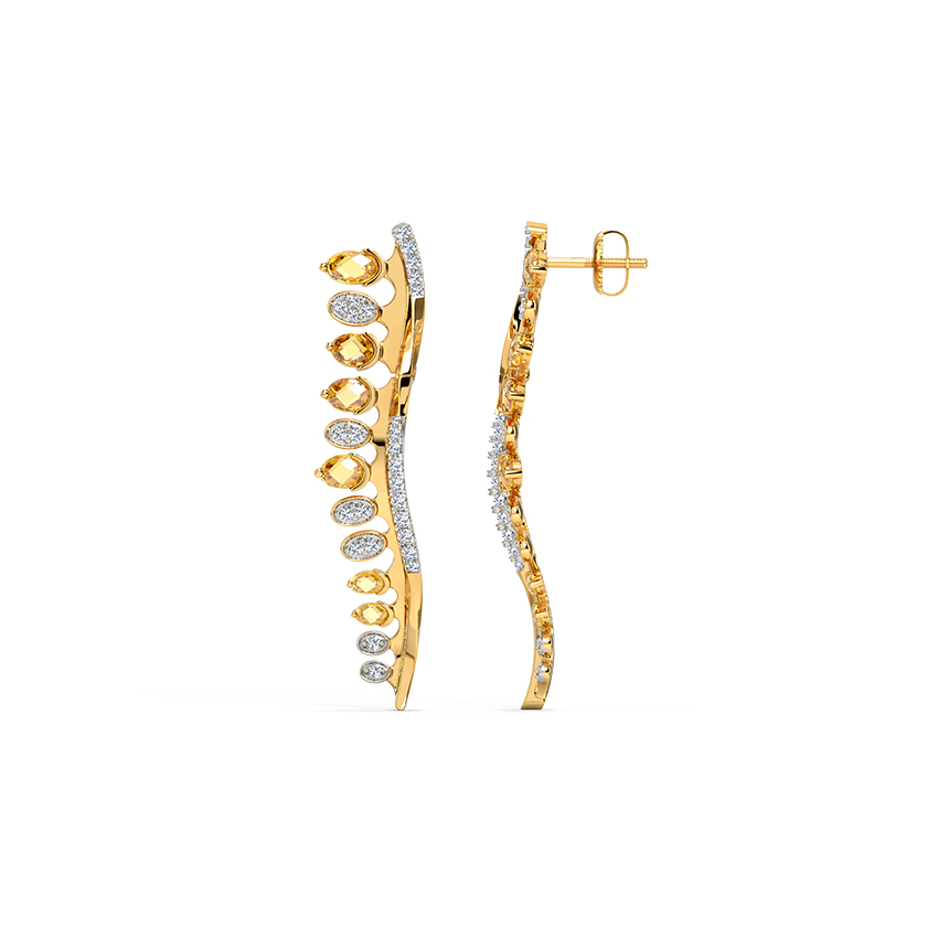 Lauren Linear Gemstone Drop Earrings Lauren Linear Gemstone Drop Earrings