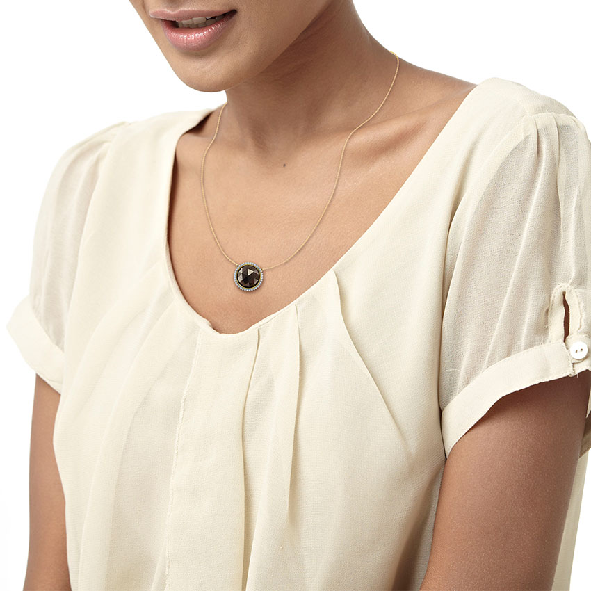 Floral Gemstone Necklace 