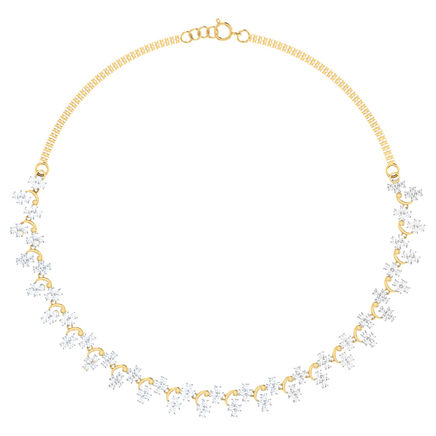 Evening Primrose Diamond Necklace